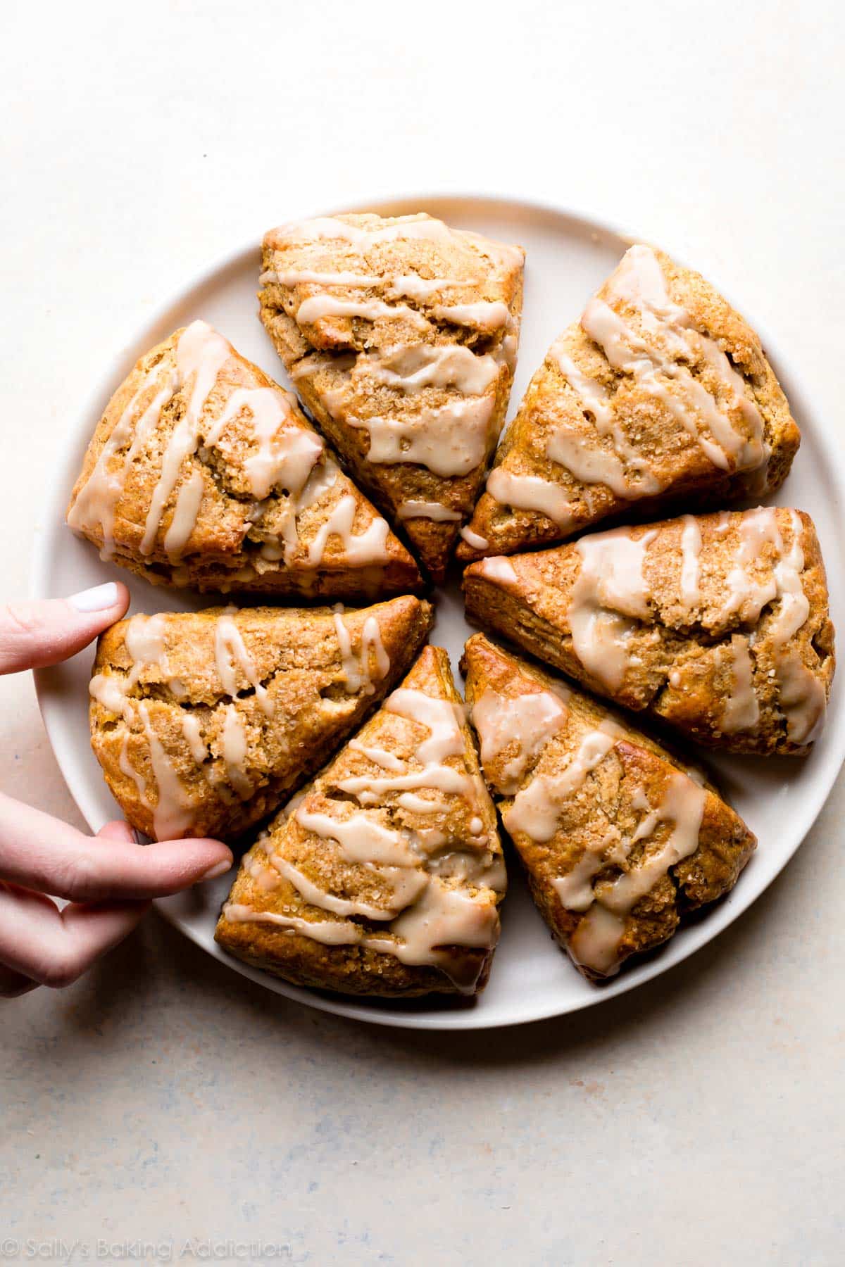 Fall's Best: Easy Pumpkin Scones with Vanilla Glaze